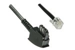 DINIC Telefonkabel TAE-F universal-Belegung, TAE-F Stecker auf Westernstecker 6P4C 4-polig